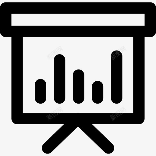 演示文稿商务155直线图标svg_新图网 https://ixintu.com 商务155 演示文稿 直线