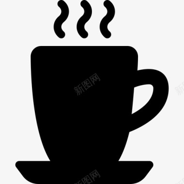 咖啡杯把手茶点图标图标