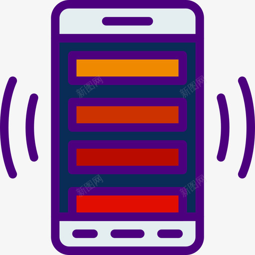 智能手机用户界面mobile2线性颜色图标svg_新图网 https://ixintu.com 智能手机 用户界面mobile2 线性颜色