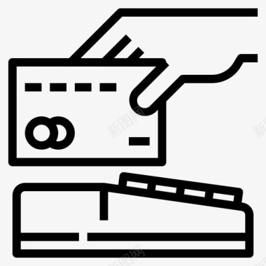 信用卡支付电子商务货币图标图标