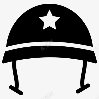 士兵头盔陆军头盔安全头盔图标图标