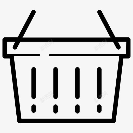 购物篮购物车空的图标svg_新图网 https://ixintu.com 在线购买食物 空的 购物 购物篮 购物车