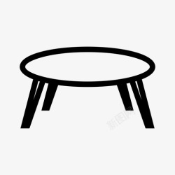 日式咖啡咖啡桌家具日式桌子图标高清图片