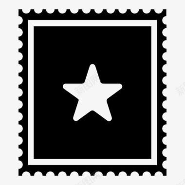 邮票邮件发送图标图标