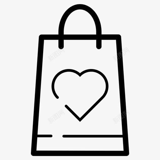 纸袋购买商店图标svg_新图网 https://ixintu.com 商店 在线购买食物 纸袋 购买 购物