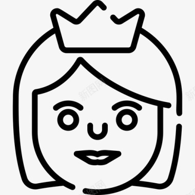 公主whatsapp笑脸3直系图标图标
