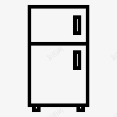 冰箱冷却器厨房图标图标