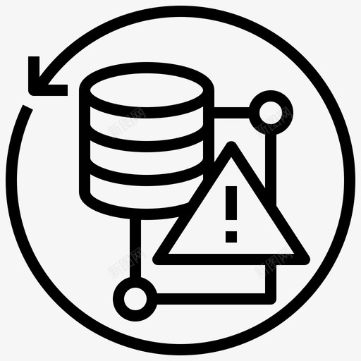 数据丢失计算机受保护图标svg_新图网 https://ixintu.com 保护 受保护 数据丢失 网络安全 计算机