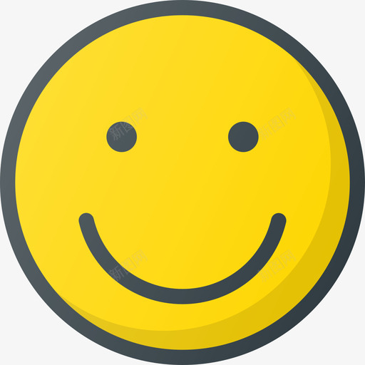 微笑表情符号22线性颜色图标svg_新图网 https://ixintu.com 微笑 线性颜色 表情符号22