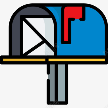 邮箱whatsapp3线性颜色图标图标
