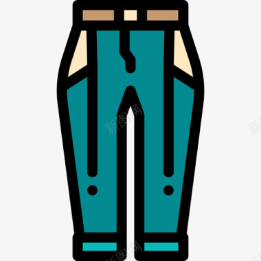 裤子冬装6线颜色图标图标