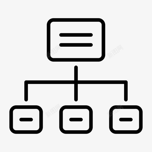 流程图层次结构关系图标svg_新图网 https://ixintu.com 关系 图表轮廓笔划 层次结构 方案 流程图 站点地图 线框