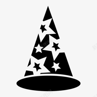 巫师帽万圣节魔法图标图标