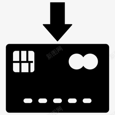 信用卡自动取款机插页图标图标