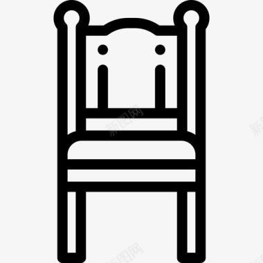 椅子复古装饰15直线型图标图标