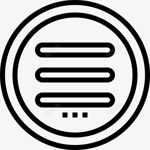 菜单网页36线性图标svg_新图网 https://ixintu.com 线性 网页设计36 菜单