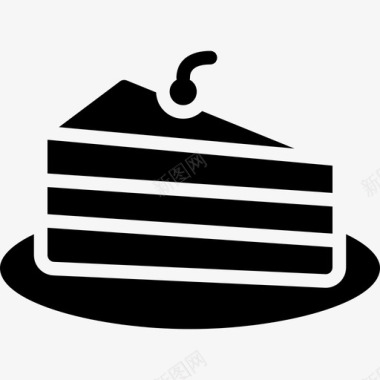 一块蛋糕美食2填充图标图标
