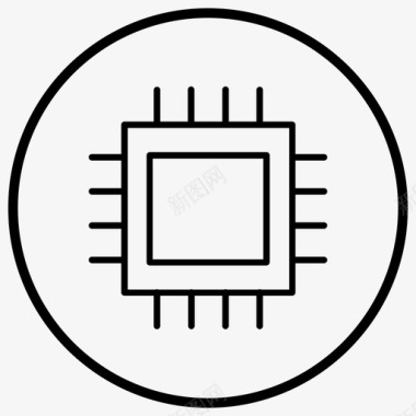 电路芯片数字技术图标图标