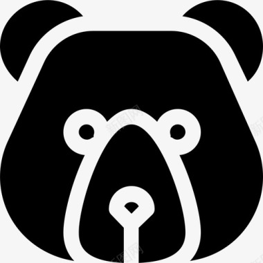 野生动物熊图标图标