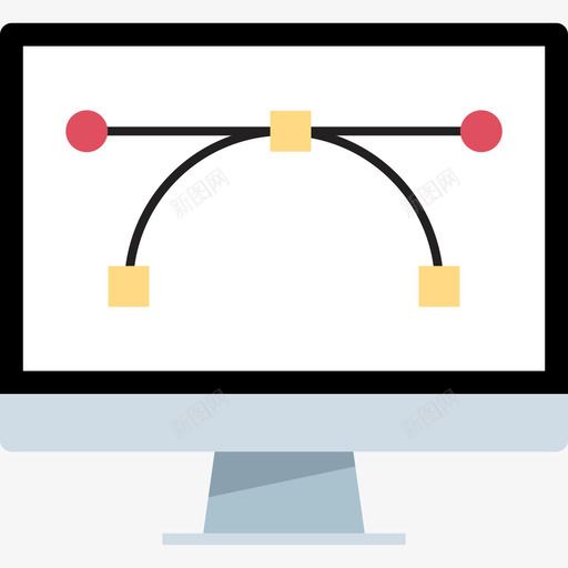 显示器平面10平面图标svg_新图网 https://ixintu.com 平面 平面设计10 显示器