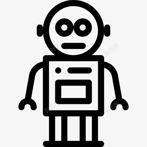 复古机器人机器人复古图标svg_新图网 https://ixintu.com 复古 复古机器人 机器人 机器人线图标 科技