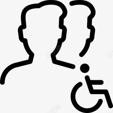禁用用户患者无障碍医院图标图标