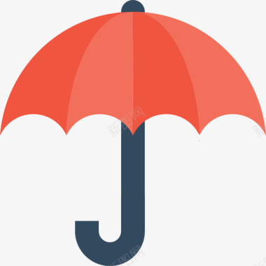 雨伞网页和开发11平面图标图标