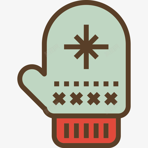 连指手套圣诞88线性颜色图标svg_新图网 https://ixintu.com 圣诞88 线性颜色 连指手套