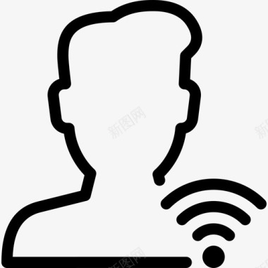 用户wifi信号连接接收图标图标