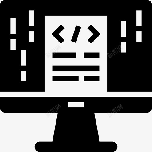 代码计算机业务2填充图标svg_新图网 https://ixintu.com 代码 填充 计算机业务2