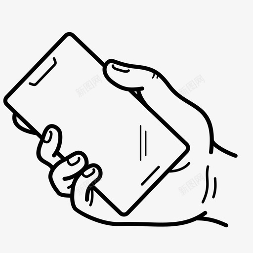 手持智能手机手持移动图标svg_新图网 https://ixintu.com 手持 手持智能手机 社交媒体 移动