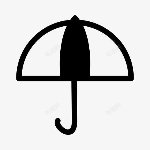 伞预报雨图标svg_新图网 https://ixintu.com 伞 天气 季节 雨 预报