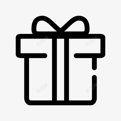 礼物生日盒子图标svg_新图网 https://ixintu.com 买 朋友 生日 界面图标1个空白介质 盒子 礼物