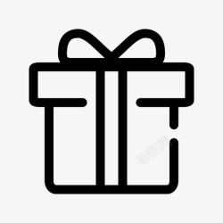 空白盒子展示礼物生日盒子图标高清图片