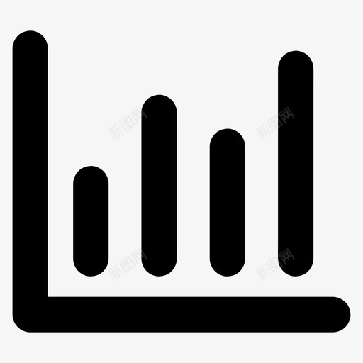 条形图分析仪表板图标svg_新图网 https://ixintu.com 仪表板 分析 图形 所有大小的基本图标 报表 条形图