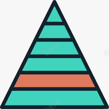 金字塔图数据可视化3线性颜色图标图标