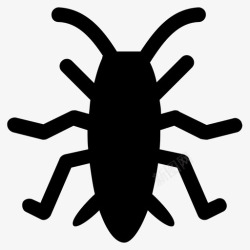 水虫水虫甲虫昆虫图标高清图片