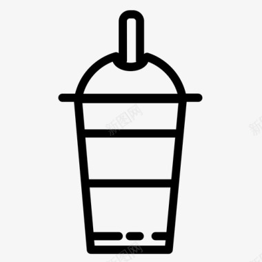 冷咖啡杯子饮料图标图标