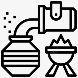 冶金冶金修理钢铁图标高清图片