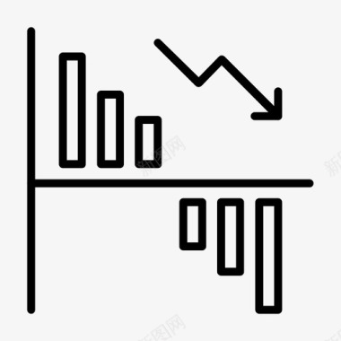 分析图表损失图标图标