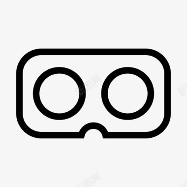 虚拟现实360视图虚拟现实护目镜图标图标