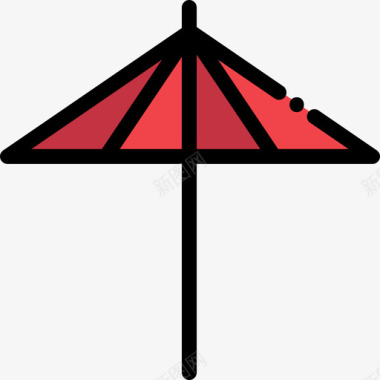 伞瓷器10线纹颜色图标图标