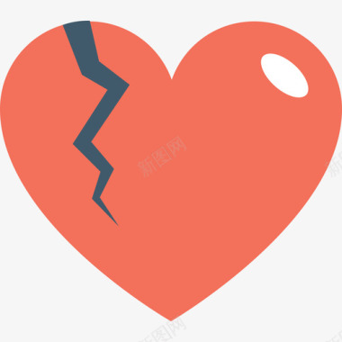 破碎的心爱情和婚礼3平淡图标图标