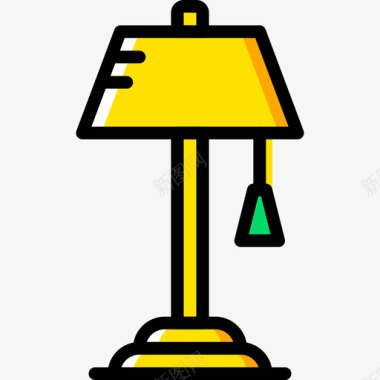台灯5户黄色图标图标
