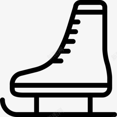 溜冰鞋冬季19直线型图标图标