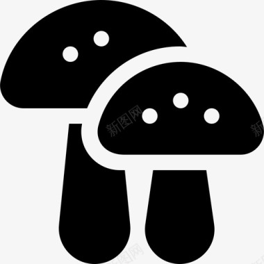 蘑菇亚洲餐厅4填充图标图标