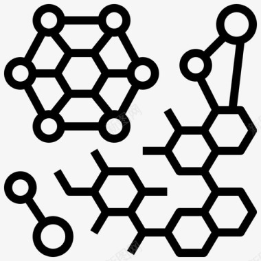 生物化学分子图标图标