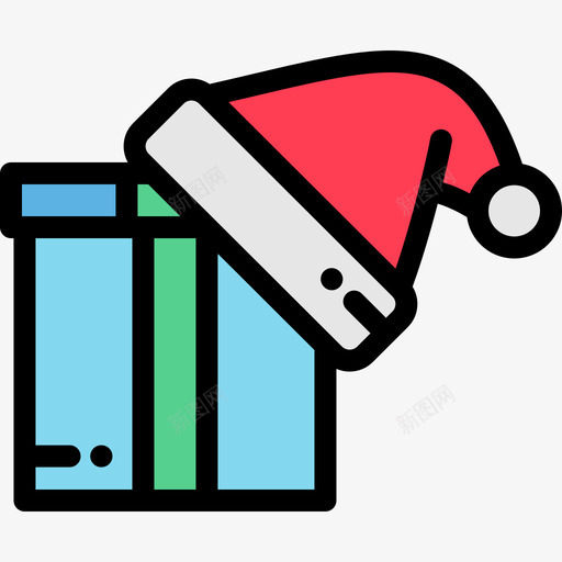 礼物圣诞玩具4线性颜色图标svg_新图网 https://ixintu.com 圣诞玩具4 礼物 线性颜色