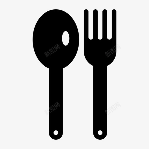 勺子和叉子厨师厨房图标svg_新图网 https://ixintu.com 勺子和叉子 厨师 厨房 厨房设备固体风格 工具