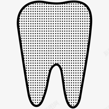 牙齿臼齿药图标图标